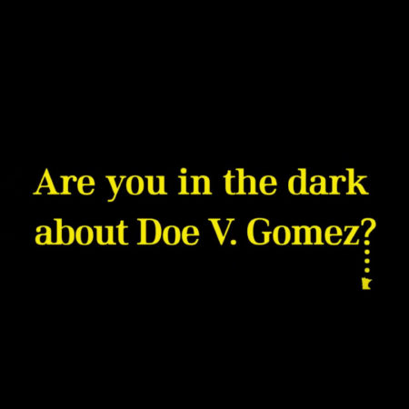 In the Dark Doe V. Gomez Graphic